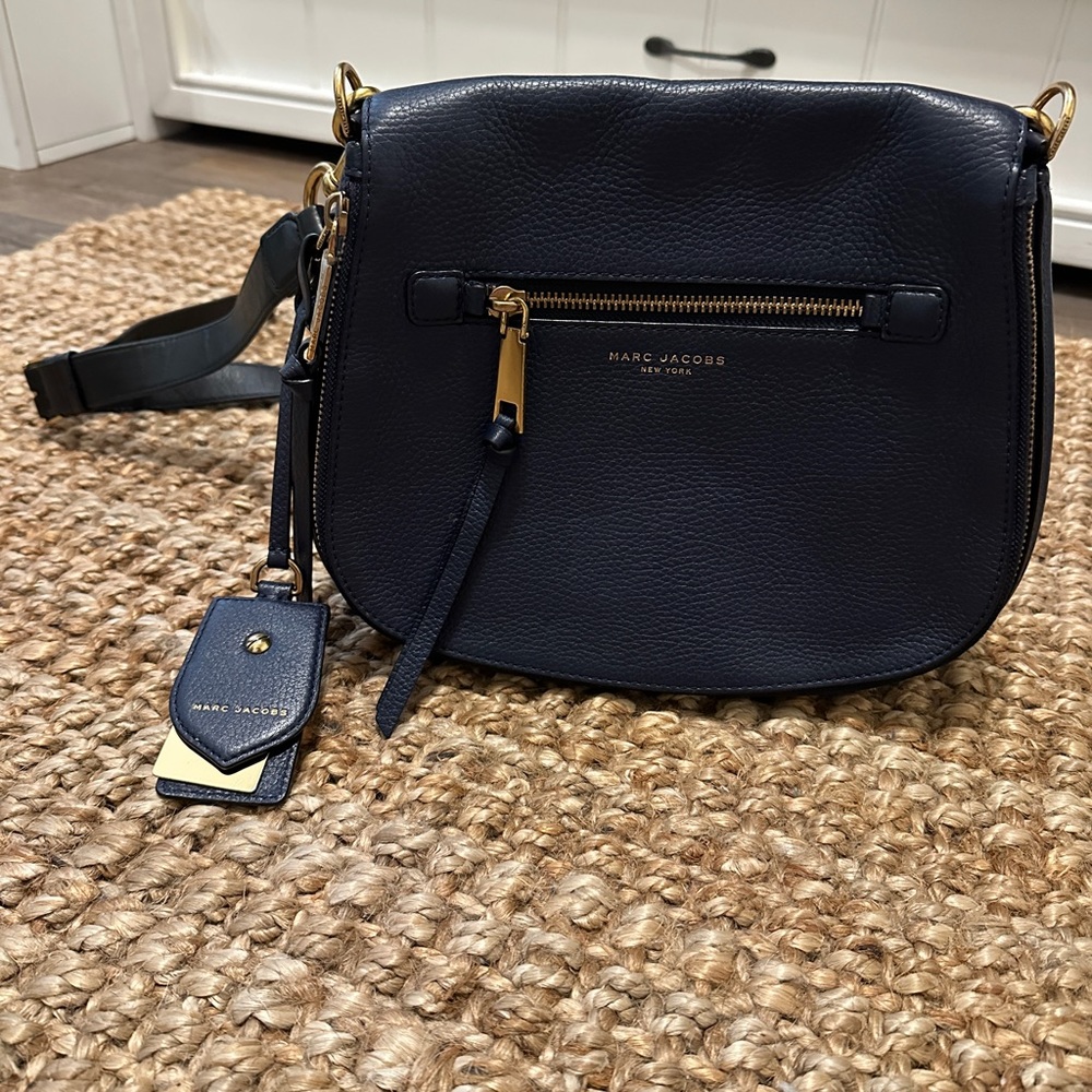 Navy blue Marc Jacobs crossbody purse